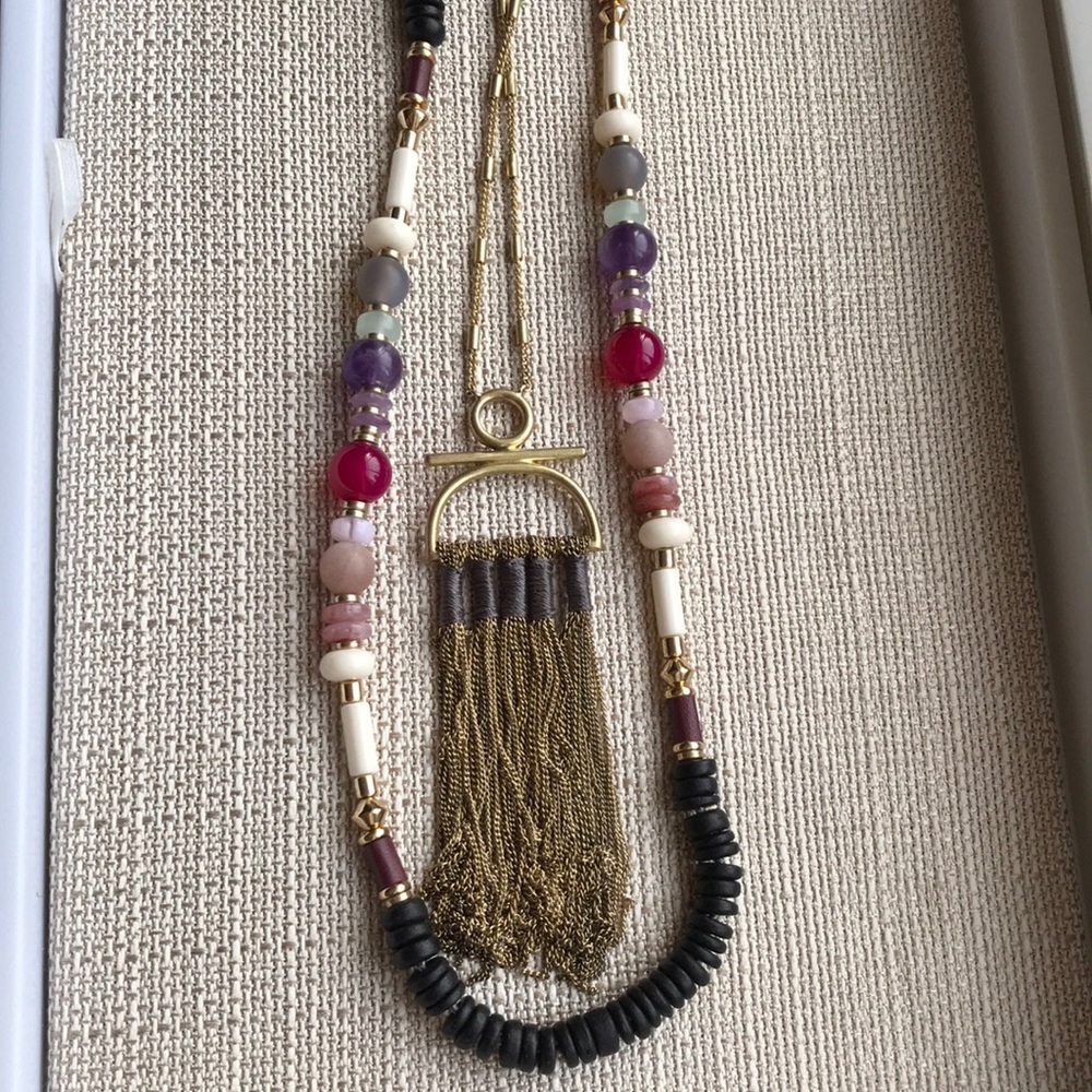 Stella & Dot Genevieve tassel necklace